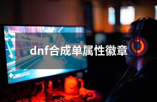 dnf合成单属性徽章-第1张-游戏相关-大福途网
