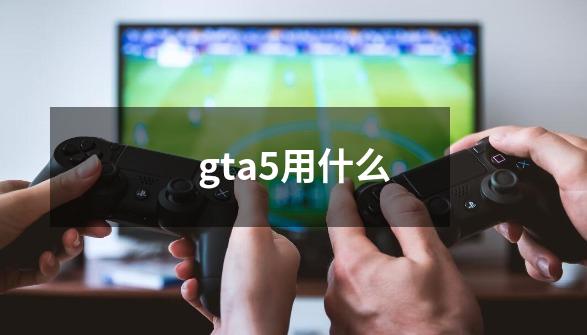 gta5用什么-第1张-游戏相关-大福途网