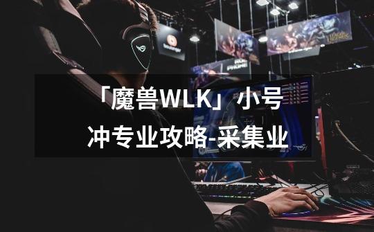 「魔兽WLK」小号冲专业攻略-采集业-第1张-游戏相关-大福途网
