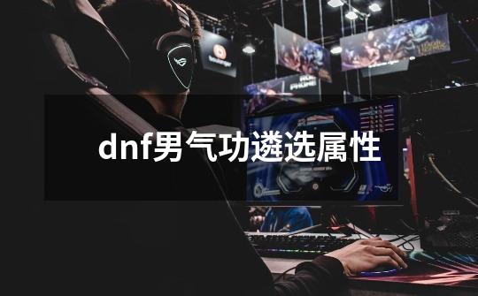 dnf男气功遴选属性-第1张-游戏相关-大福途网