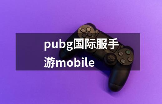 pubg国际服手游mobile-第1张-游戏相关-大福途网