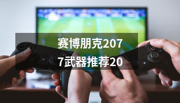 赛博朋克2077武器推荐20-第1张-游戏相关-大福途网